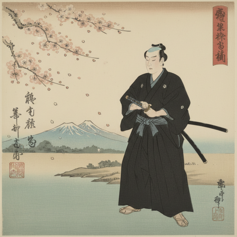 estampe tenue de iaidoka