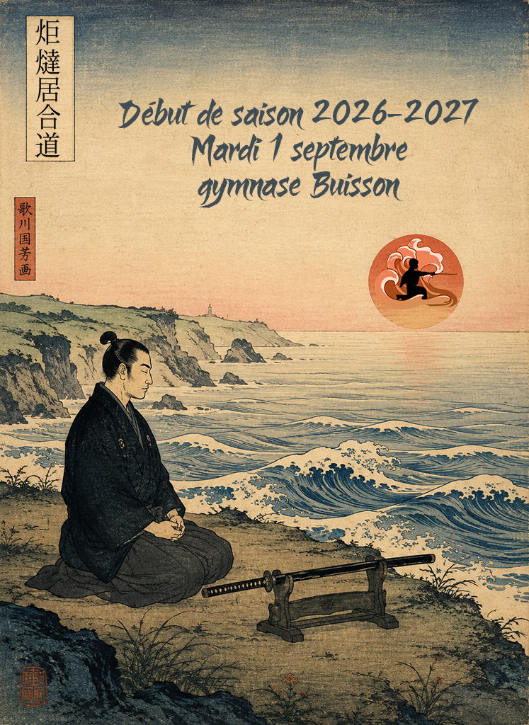 Samouraï en mokuso et date de de reprise le 01/09/2027